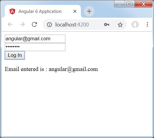 Screenshot onClickSubmit Event