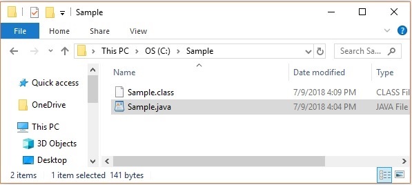 Sample Java File