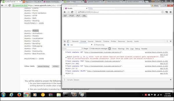Aurelia HTTP Example