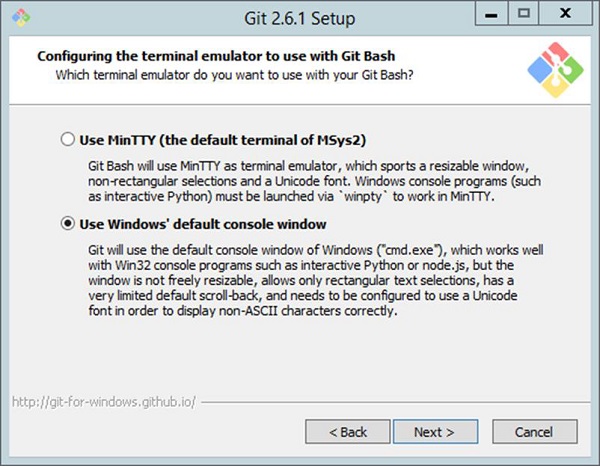 Default Console Window