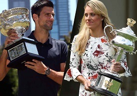Novak Djokovic and Angelique Kerber