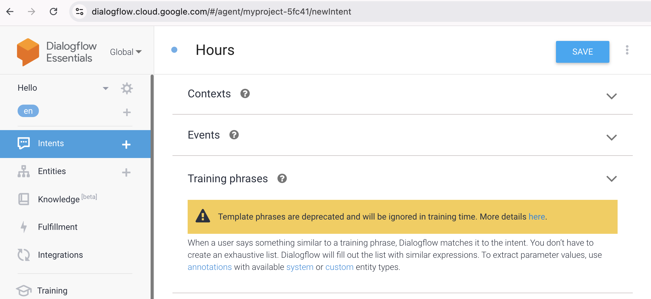 Creating a Custom Intent