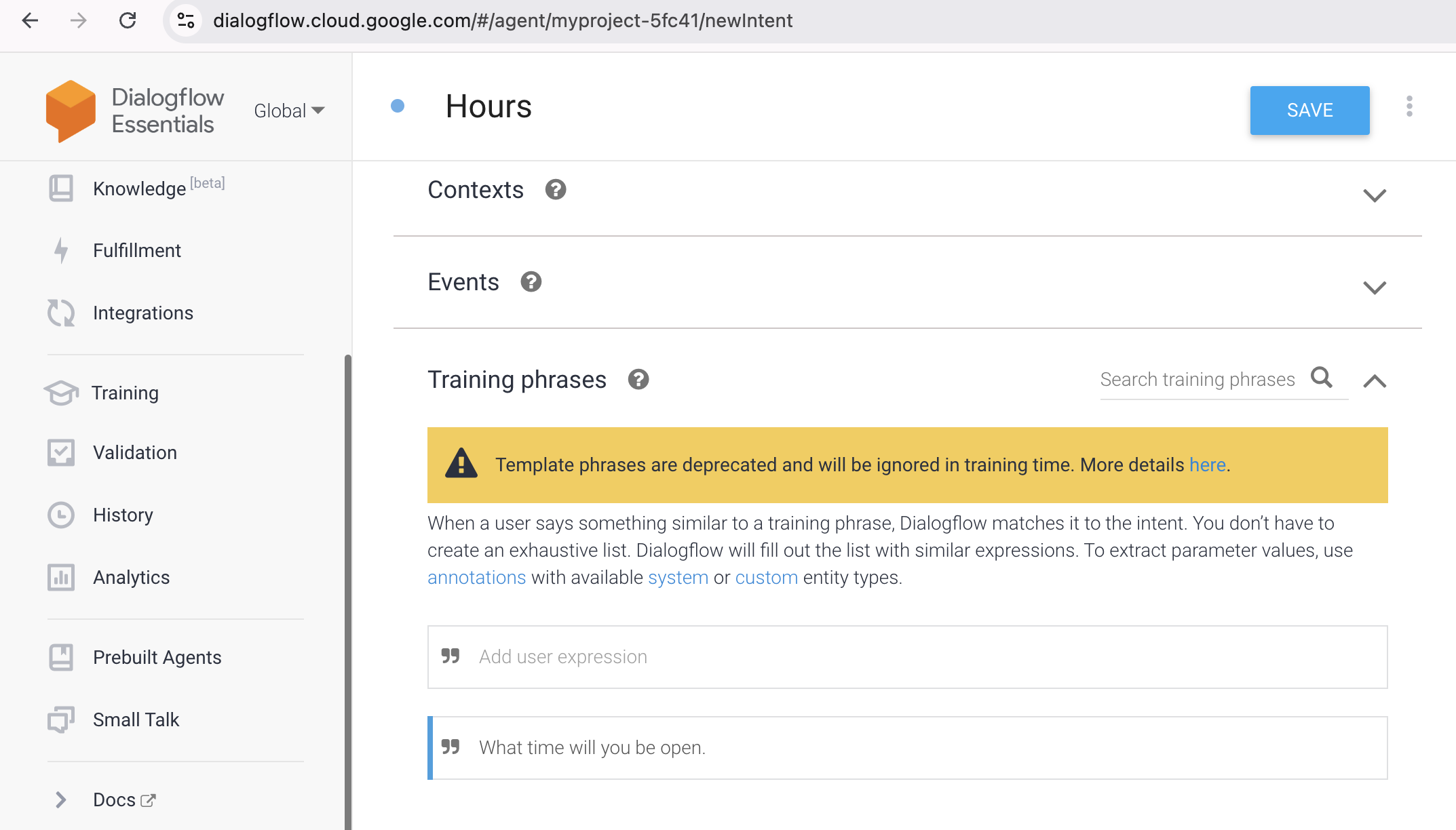 Creating a Custom Intent