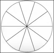 Circle 10 Equal Slices