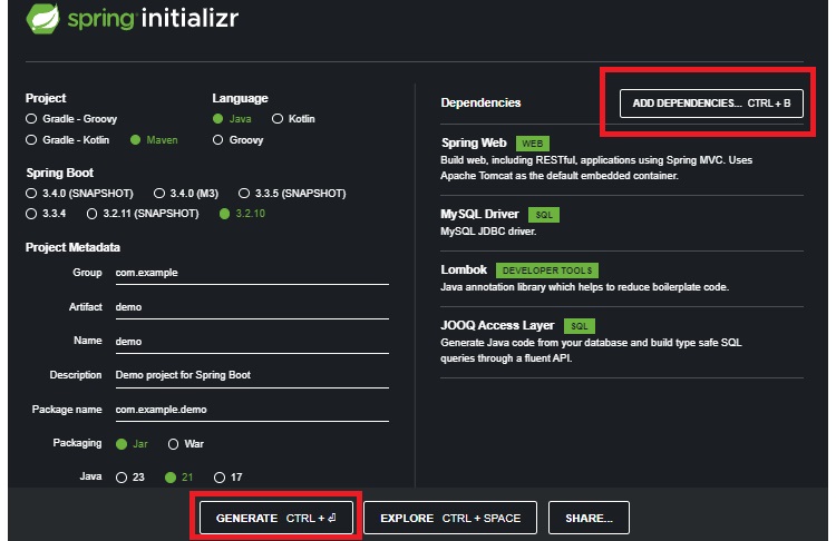 spring configuration