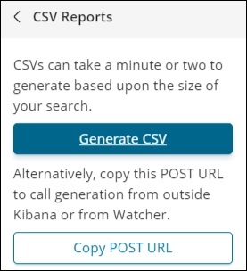 CSV display