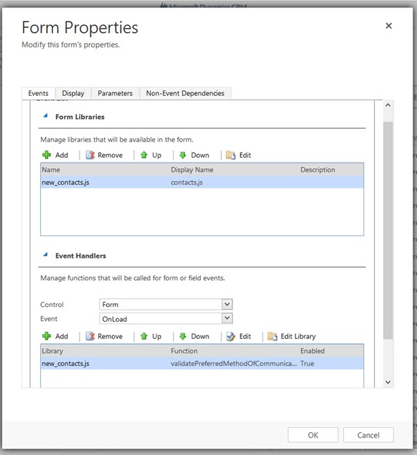Form Programming Added Library Handler