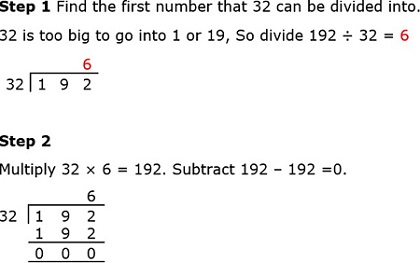 192 Divide by 32