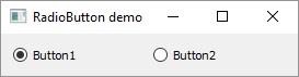 QRadioButton Widget Output