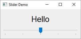 Widget and Signal Output