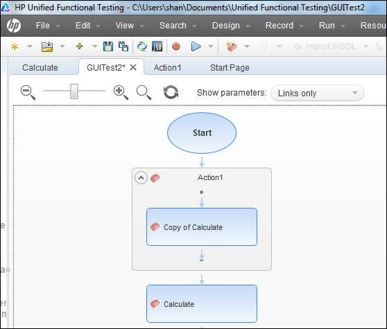 Inserting Call to Copy Action Step 3