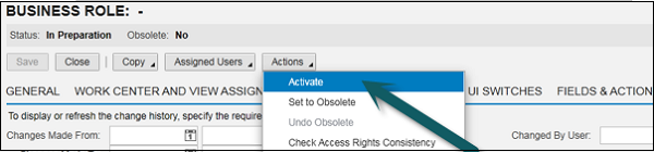 Action, Activate and Save