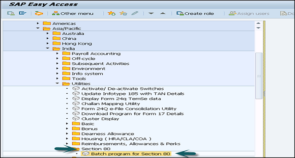 Batch Program for Section 80
