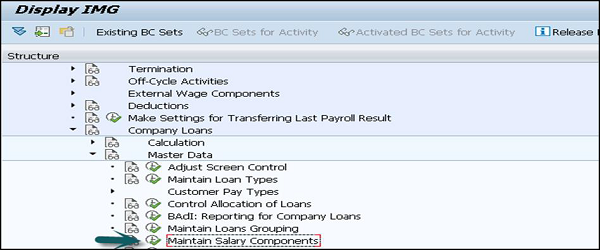 Maintain Salary Components