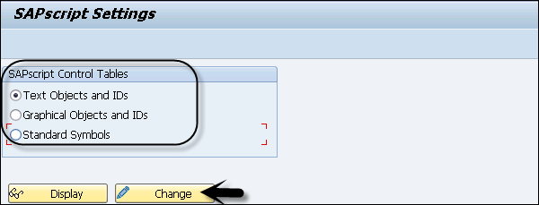 SAPscript Settings