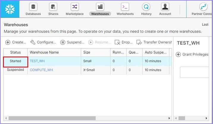 Warehouse is Started
