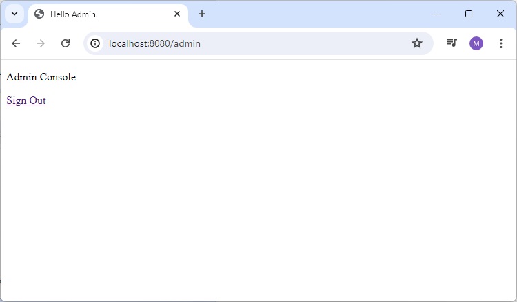 Admin Page