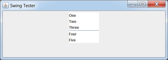 Add Separator to ListBox