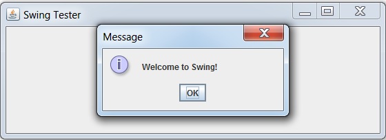 Show a simple message alert